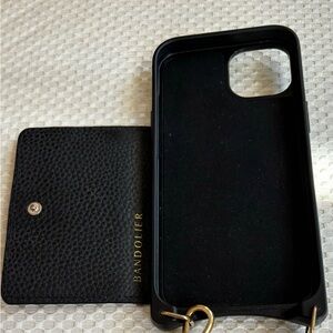 Bandolier Black IPhone 13 Case with Gold Accents